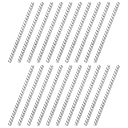 uxcell 20Pcs Fully Threaded Rod M2.5 x 0.45mm Pitch 45mm/1.8 Inch Threaded - size: M2.5x0.45mmx45mm