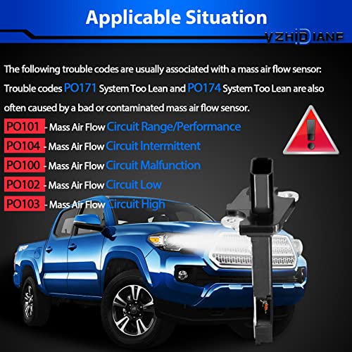 Mass Airflow Sensor for:-Ford E150 E250 F150 F250 Explorer - size: 3L3A-12B579-BA