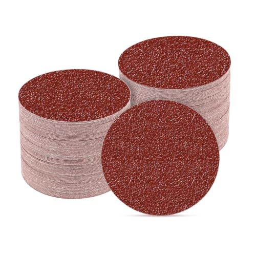 100 PCS 3 Inch Sanding Discs 60 Grit Sandpaper - style: 60 Grit