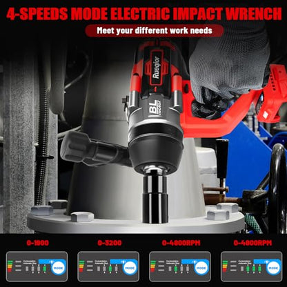 Cordless Impact Wrench 1" Compatible with Milwaukee 18V Battery