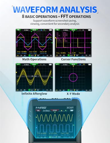 FNIRSI 2C53T 3-in-1 50MHz 2CH Oscilloscope Multimeter DDS Signal Generator