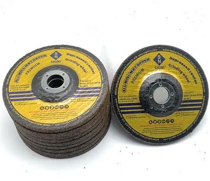 SIGNI 4 Inch Non Ferrous 10 Pack Grinding Wheel, Angle Grinder Abrasive Disc for Aluminum Copper Brass, Anti-Clog (Non-Loading)