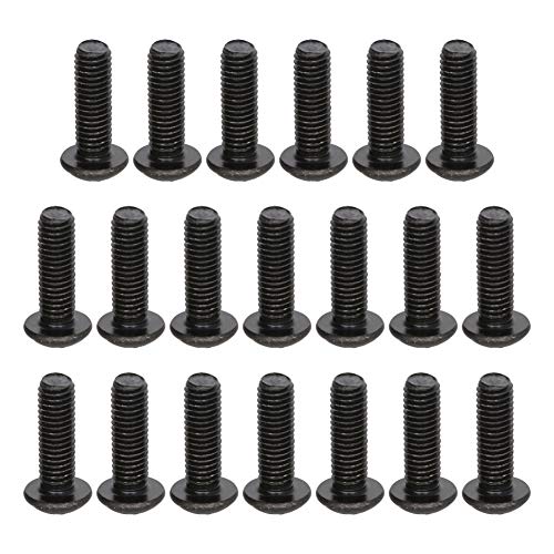 MroMax 100Pcs M5 x 16mm Button Head Socket Cap Bolts Screws, Alloy Steel 10.9 Grade, Allen Socket Drive, Black Oxide Finish, Fully Machine Thread - size: M5 x 16mm