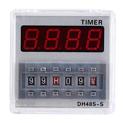 Fafeicy DH48S-S Programmable Delay Time Relay, 8-Pin,