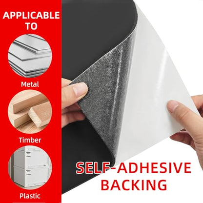 WELSTIK Sponge Neoprene Foam Sheet, Adhesive Rubber Padding 12"x1/8"x59"