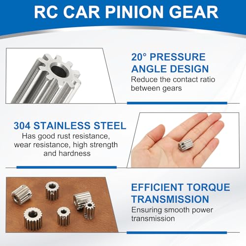 uxcell 1 Mod 10T Spur Gear 4mm Bore, 304 Stainless Steel Pinion Gear - size: 1 Mod 10T, 4mm
