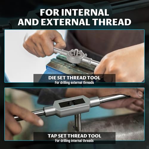 Anfrere 110pcs Tap and Die Set in Metric Sizes