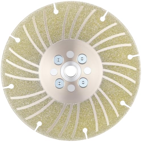 Zhehao Electroplated Diamond Grinding Wheel, 6" M14 Thread Angle Grinding Wheel Indestructible Multitool Diamond Blade Disc for Cutting Concrete Marble Shaping Porcelain Stoneware Tile Granite - size: 6"