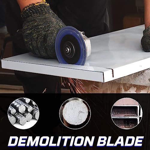 YIJING 5" Diamond Metal Cutting Wheel for Rebar Sheet Metal Angle Iron Stainless Steel - size: 5 inch