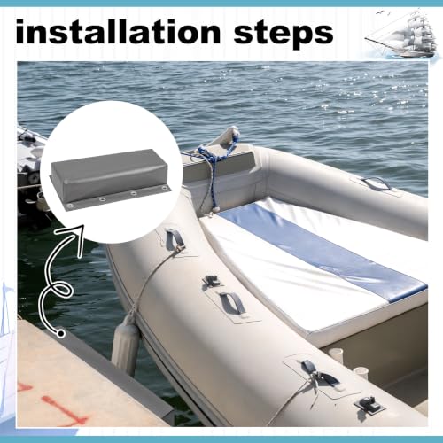 Boat Dock Bumpers Heavy-Duty Marine - color: Gray, size: 17 x 6 x 3.5"