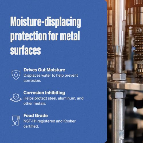 Super Lube Metal Protectant & Corrosion Inhibitor - Aerosol Spray - Anti-Rust & Anti-Corrosion - NSF Food Grade Lubricant - Marine & Industrial - Moisture Displacing Lubricant - 11 oz Aerosol (83110)