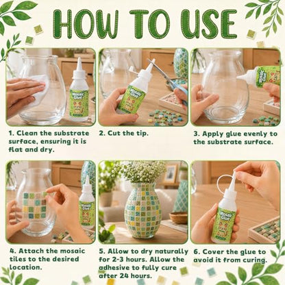200ml Mosaic Tile Glue, Clear Durable Waterproof Fast Drying