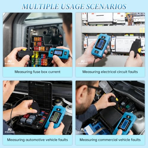 Car Fuse Tester,Automotive Circuit Tester(0.01A~19.99A) with Battery