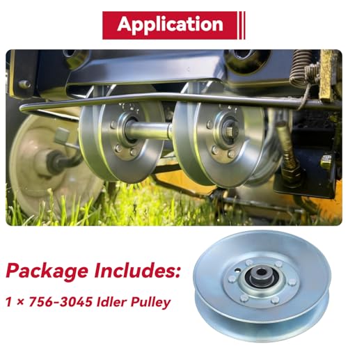 GELASKA 756-3045 Idler Pulley for Cub Cadet GT2186 GT2550 GT2554 GT2544 - color: A19 1x756-3045 White