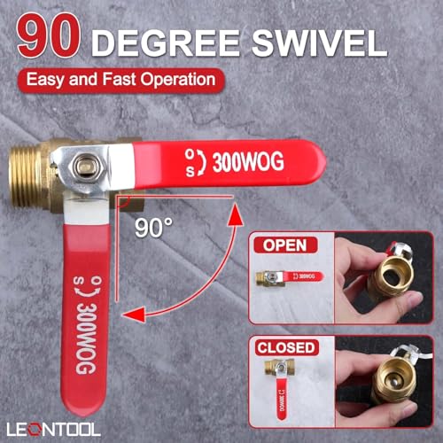Brass Ball Valve G3/4 Inch Male x Female Thread Pipe Fitting - style: Male x Female-Long Handle