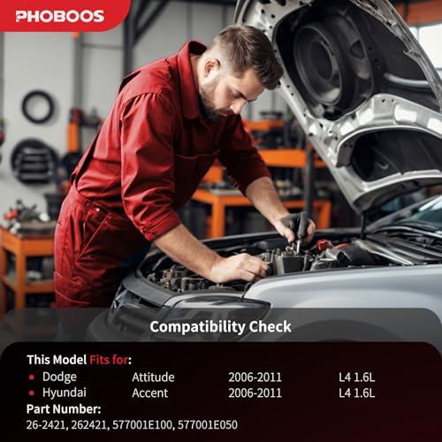 PHOBOOS Hydraulic Power Steering Rack and Pinion Fit for Hyundai & Dodge - size: 26-2421