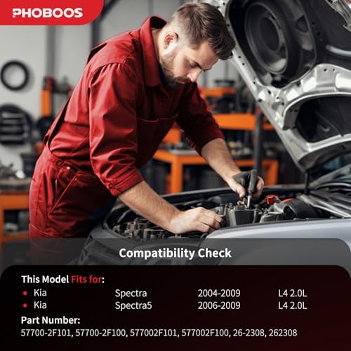 PHOBOOS Hydraulic Power Steering Rack and Pinion Fit for Kia Spectra(5) - size: 26-2308
