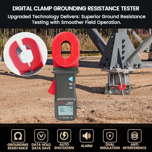 EITAI2000-S Gen2 Clamp Ground Earth Resistance Meter Tester, 0.01Ω-1000Ω, Manufacturer Direct Sales