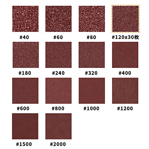 SPEEDWOX 30 Pcs Hook and Loop Triangle Sandpaper 120 Grit 80mm 3-1/8 Inches for Oscillating Multi Tool Detail Sander Sanding Discs Triangle Sanding Pads - style: 120 Grit
