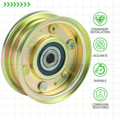 2 Pack 756-04224 Idler Pulley for Cub Cadet LT1050 LT1042 Decks - color: A09 2x756-04224