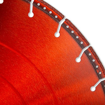 Diamond Extreme 14 Inch Metal Cutting Diamond Blade, Heavy-Duty Vacuum-Brazed Cut Off & Rescue Saw Blade, 1"-20mm Arbor for Rebar, Steel, Stainless Steel & Pipe - size: 14 Inch