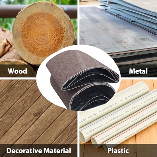 8 x 19 Inch Floor Sanding Belts, 36 Grit, 6 Pack - color: 36 Grit