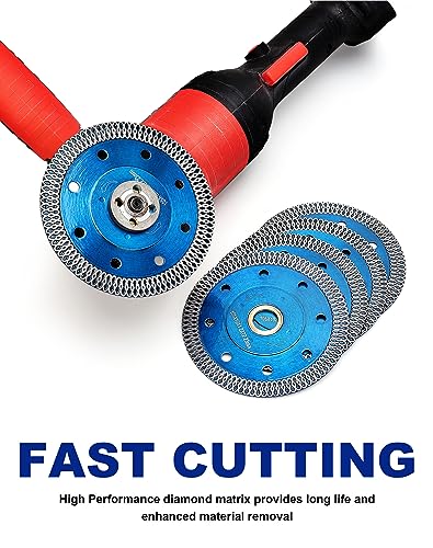 OSTEK 5Pcs/Lot 4" Diamond Saw Blades for Granite Marble Ceramic Porcelain Tiles - size: 4"-5pcs
