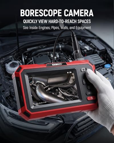 KAIWEETS 2-in-1 Thermal Imaging Camera, Borescope, 192×192 IR, 0.21in Probe