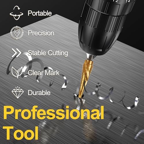 DWA1783IR StepBit Impact Ready Step Drill Bit for Metal