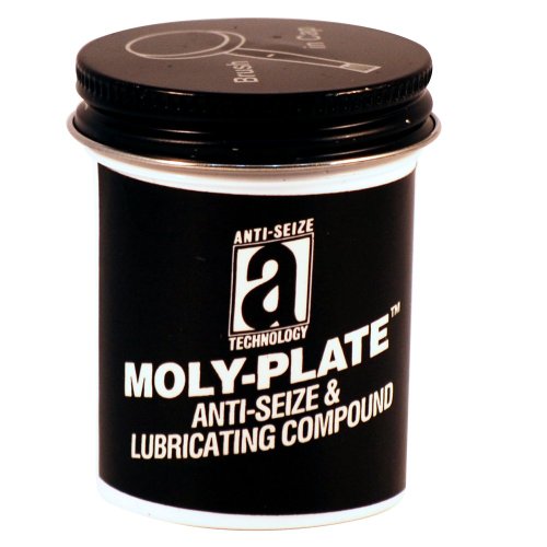 Moly Plate 37002 Anti-Seize Compound with Molydbenum Disulfide in a Non Melting Carrier, 2 oz., Black, Paste - size: 2 oz