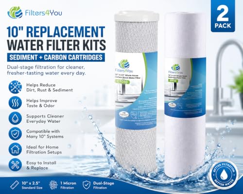 CFS Reverse Osmosis Filter Replacement Kit, Sediment & Carbon, 2 Sets - size: 2 Pack