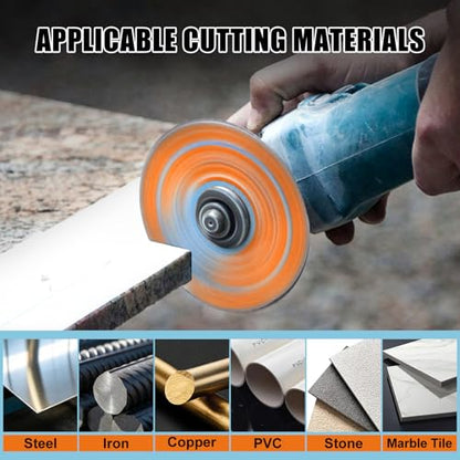SAGEWOLF 4 1/2 Inch Grinder Diamond Cut Off Wheels Metal Cutting Blade for 7/8 Inch Arbor Angle Grinder Cutting Disc Diamond Grinder Blades on Rebar, Stainless Steel, PVC, Tile, Wood, Iron, 3Pack