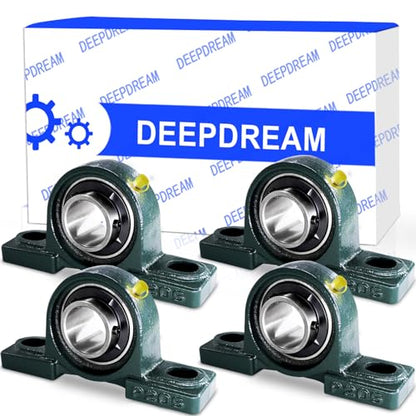 4Pcs UCP205-16 Pillow Block Bearing 1 inch Shaft Cast Iron p205 Bearings with 1" Bore Mounted Bearing Block Self Alignment - size: UCP205-16-4pcs