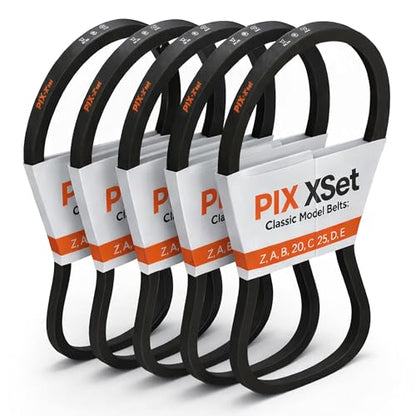 PIX A20/4L220 Wrapped V-Belt, 22" OC x 1/2" W, Pack of 5 - size: A20/4L220-5P