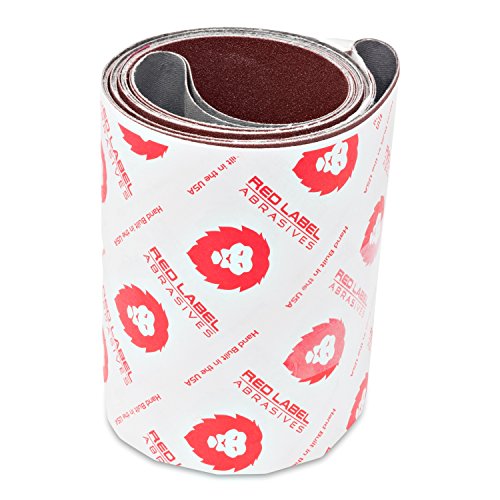Red Label Abrasives 6 X 48 Inch 80 Grit Aluminum Oxide Premium Quality Multipurpose Sanding Belts, 2 Pack - size: 80 Grit