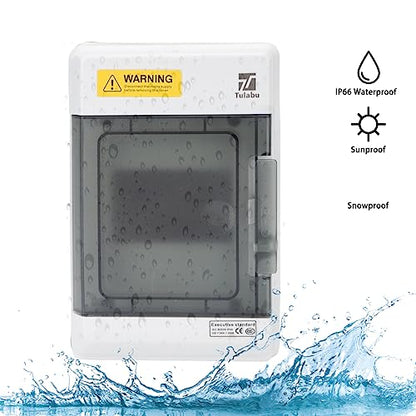4 Way Waterproof Breaker Box for Indoor/Outdoor Settings - size: 4Way