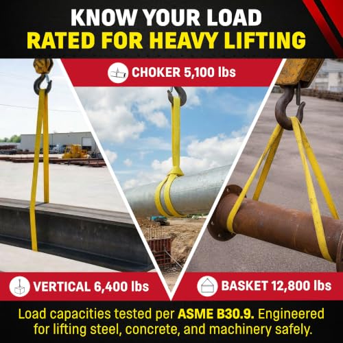 DD Sling 1" x 4' Nylon Endless Lifting Sling – USA Made - size: 1"x4'