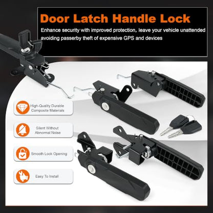 Deluxe Full Door Latch Handle Locks Kit, 4Pcs, 715009952