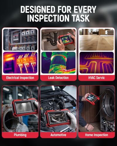 KAIWEETS 2-in-1 Thermal Imaging Camera, Borescope, 192×192 IR, 0.21in Probe