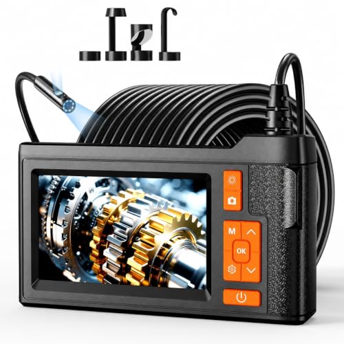 Dual Lens Borescope Camera 33FT with 4.3'' HD Screen, 1080P Photo Video - size: 4.3''Dual Lens 33FT