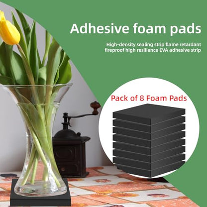 8Pcs Black EVA Foam Pad 4in x 4in x 1/2in High Density Closed Cell Foam Sheet, Soundproofing & Flame Heat Resistant & Without Leaving Residue for Appliances Crafts Outdoor Furniture DIY Electronics - size: 4in x 4in x 1/2in