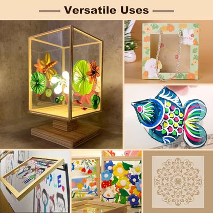 Clear Flexible Plastic Sheets, Set of 10 PET Sheets 12"×12"×0.02"
