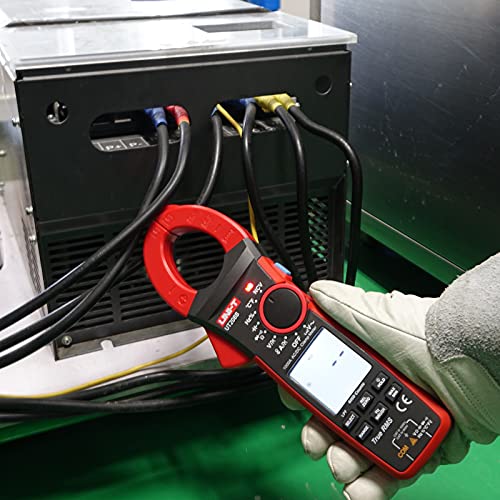 UNI-T Digital Clamp Meter UT208B Inrush Current AC/DC 1000A TRMS HVAC Volt Amp Ohm Meter Clamp On Multimeter Auto Ranging 6000Counts Voltage Frequency LPF ACV Capacitance Duty Cycle Temperature Tester - size: UT208B