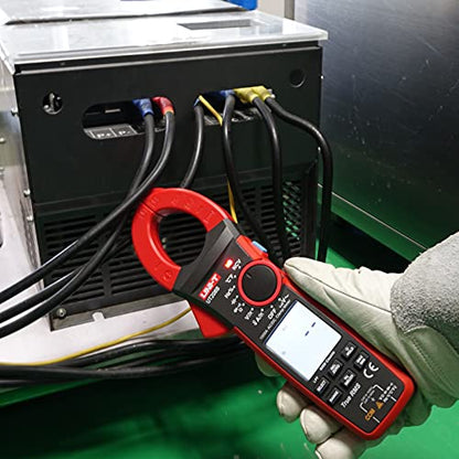 UNI-T Digital Clamp Meter UT208B Inrush Current AC/DC 1000A TRMS HVAC Volt Amp Ohm Meter Clamp On Multimeter Auto Ranging 6000Counts Voltage Frequency LPF ACV Capacitance Duty Cycle Temperature Tester - size: UT208B