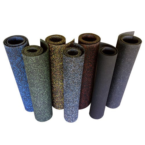Rubber-Cal Elephant Bark Flooring 3/8-inch T x 4-feet - color: Blue Dot, size: 48"L x 48"W x 0.4"Th