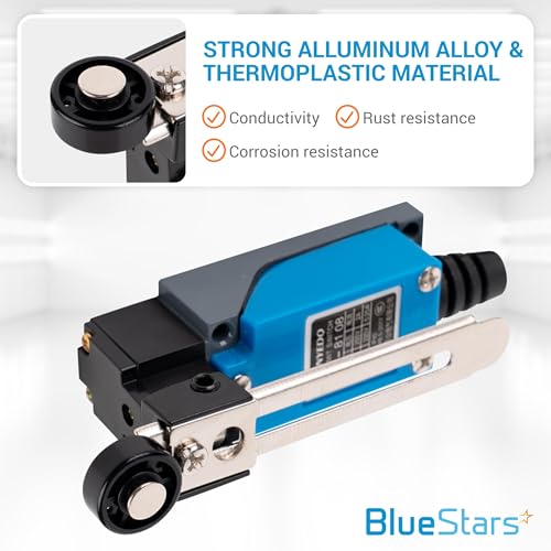 BlueStars 2-Pack ME-8108 Roller Lever Limit Switch 250VAC 5A