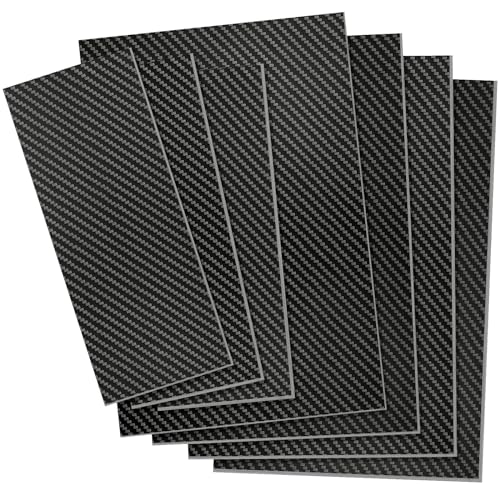 Kalolary Carbon Fiber Sheet 250 X 100 X2MM,3K Real Carbon Fiber Board Plate - size: 100 X 250 X 2 mm, style: Twill Weave