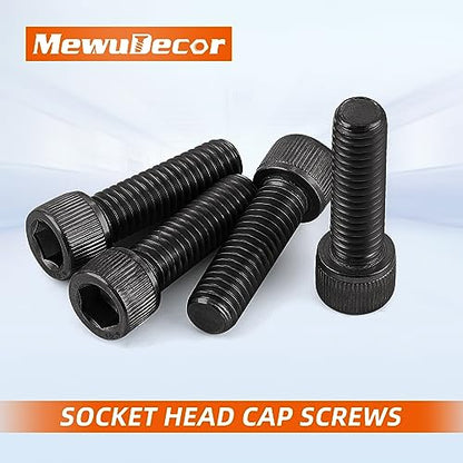 5/16-18 x 3/4" Socket Head Cap Screws Cap Bolts, 12.9 Grade Alloy Steel Black Oxide, Allen Hex Drive, UNC Coarse Thread Fully Threaded, 10 PCS - size: 5/16-18 x 3/4"