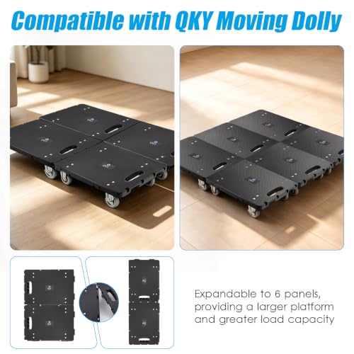 Furniture Dolly 2 Pack Add-On, Connectable Moving Dolly with Wheels