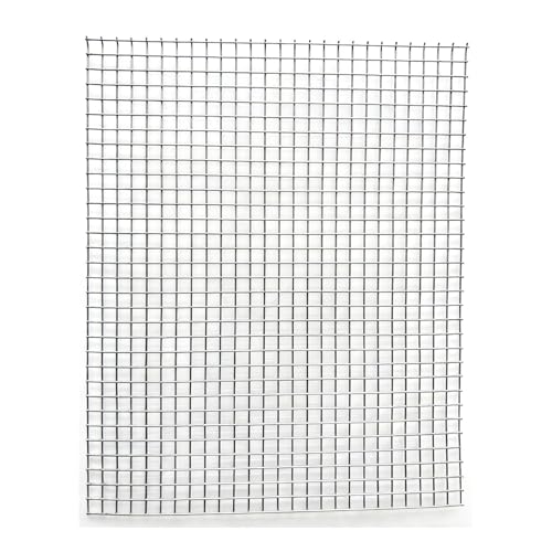 304 Stainless Steel Welded Wire Mesh - Heavy Duty Metal Grid, Panel - Ideal for Chicken Wire Fence, Screen, BBQ Grill, Pet Cage, Drainage, Garden Protection (13 * 16in 1/2in Hole)